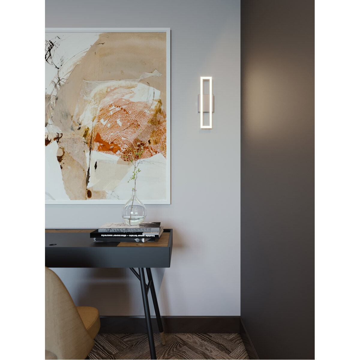 Zola LED 24 inch Black Vanity Light Wall Light